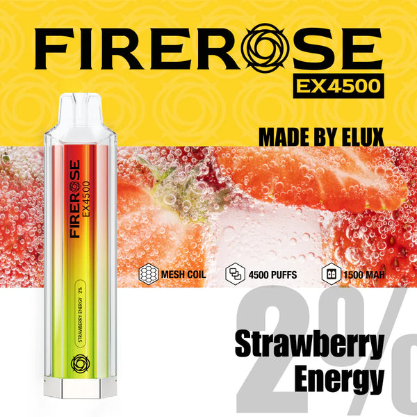 Elux FireRose Ex4500 Disposable Vape - 20mg