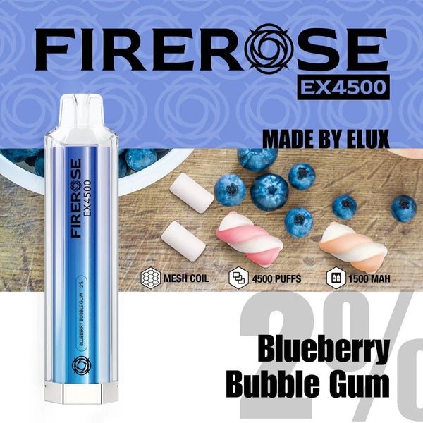 Elux FireRose Ex4500 Disposable Vape - 20mg