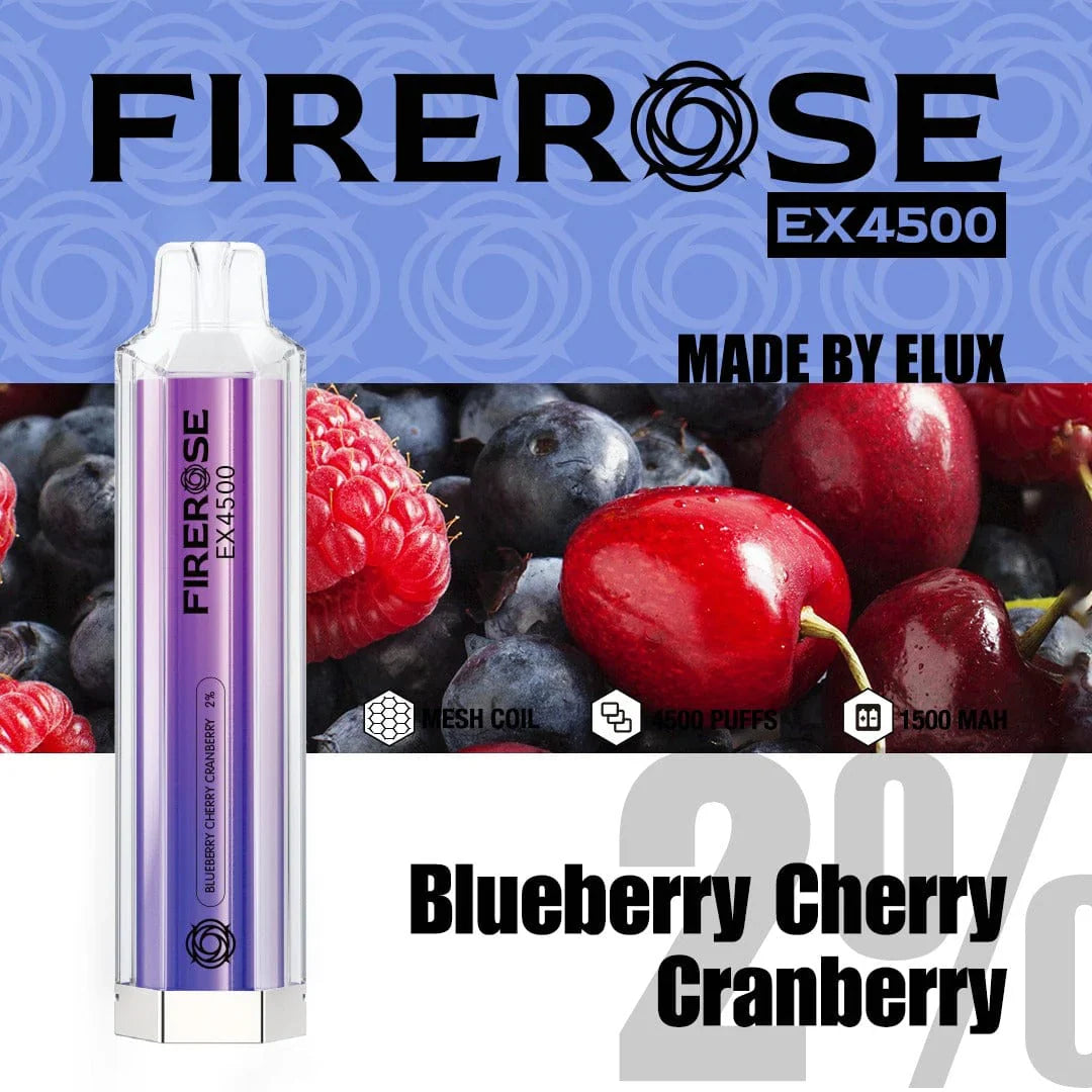 Elux FireRose Ex4500 Disposable Vape - 20mg