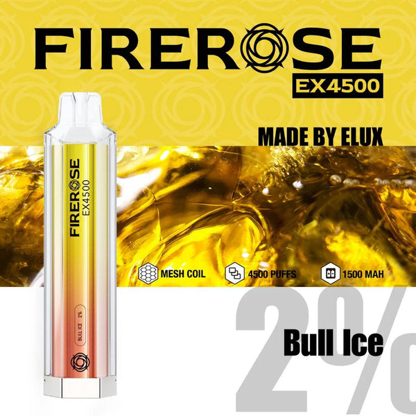 Elux FireRose Ex4500 Disposable Vape - 20mg