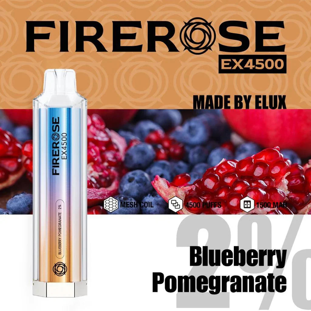 Elux FireRose Ex4500 Disposable Vape - 20mg