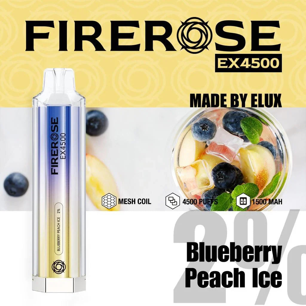 Elux FireRose Ex4500 Disposable Vape - 20mg