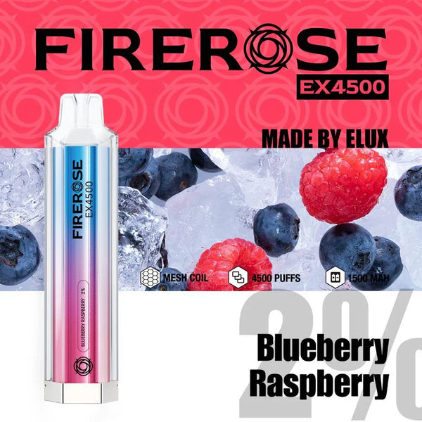 Elux FireRose Ex4500 Disposable Vape - 20mg