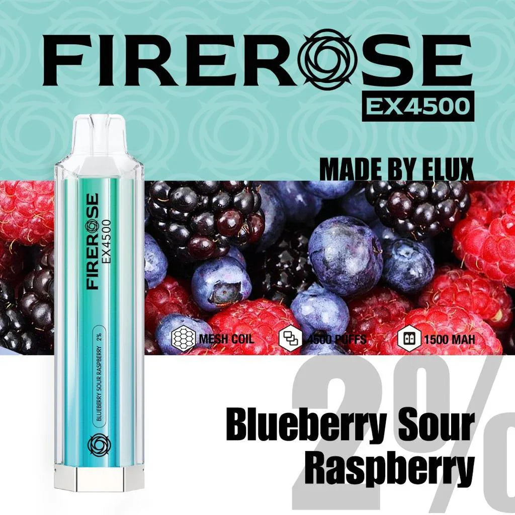 Elux FireRose Ex4500 Disposable Vape - 20mg