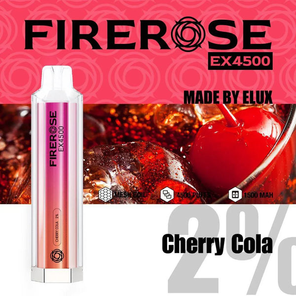 Elux FireRose Ex4500 Disposable Vape - 20mg