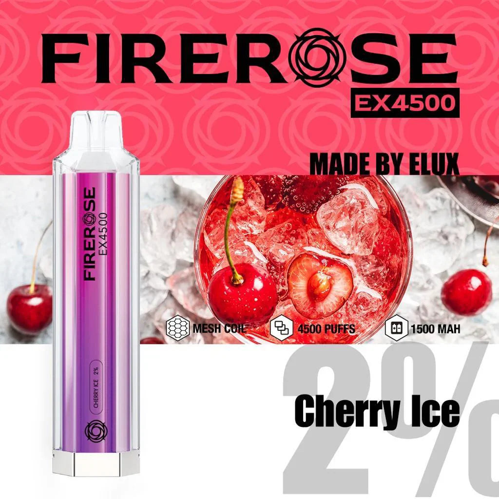 Elux FireRose Ex4500 Disposable Vape - 20mg