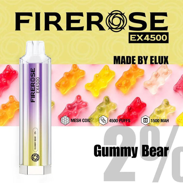 Elux FireRose Ex4500 Disposable Vape - 20mg