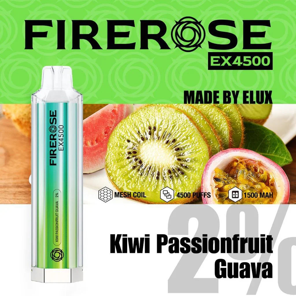 Elux FireRose Ex4500 Disposable Vape - 20mg