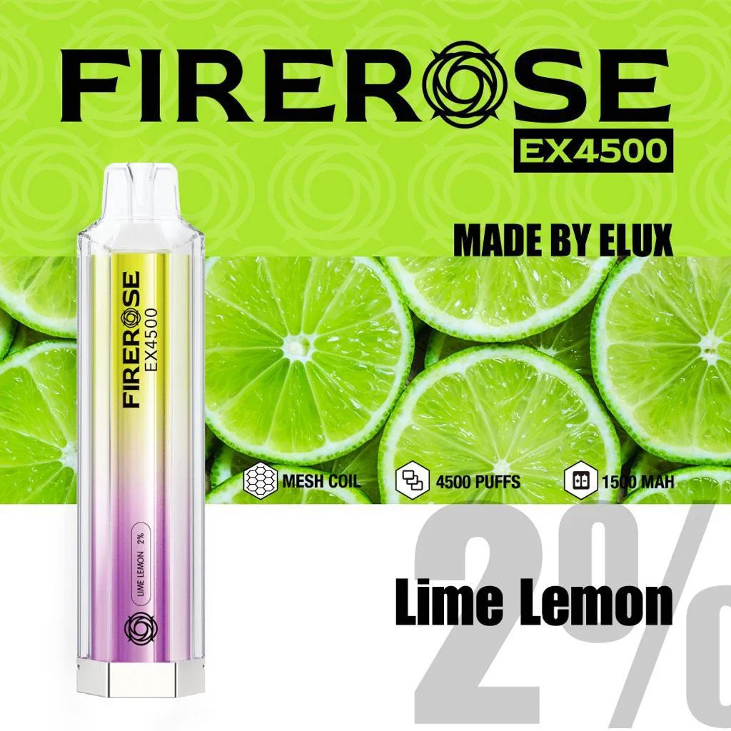 Elux FireRose Ex4500 Disposable Vape - 20mg