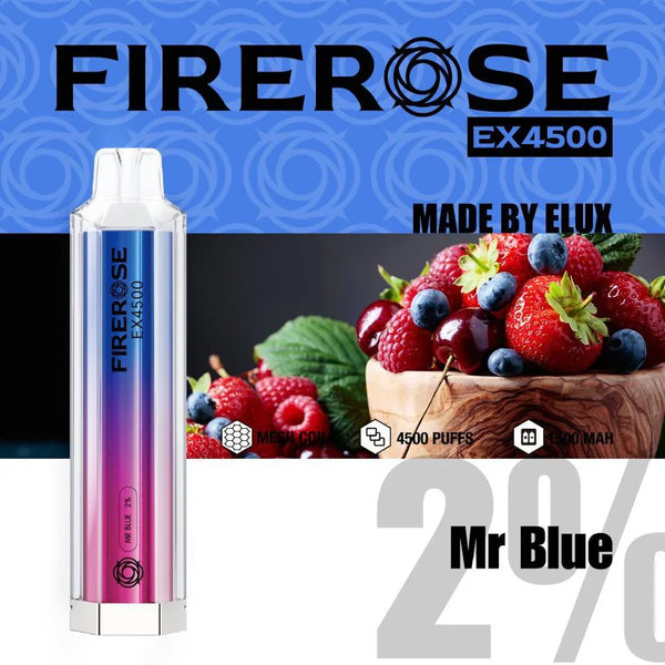 Elux FireRose Ex4500 Disposable Vape - 20mg