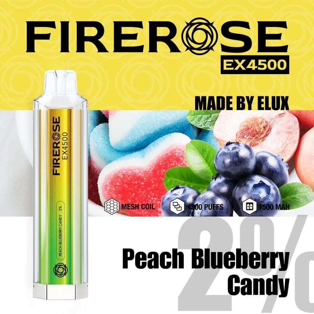 Elux FireRose Ex4500 Disposable Vape - 20mg