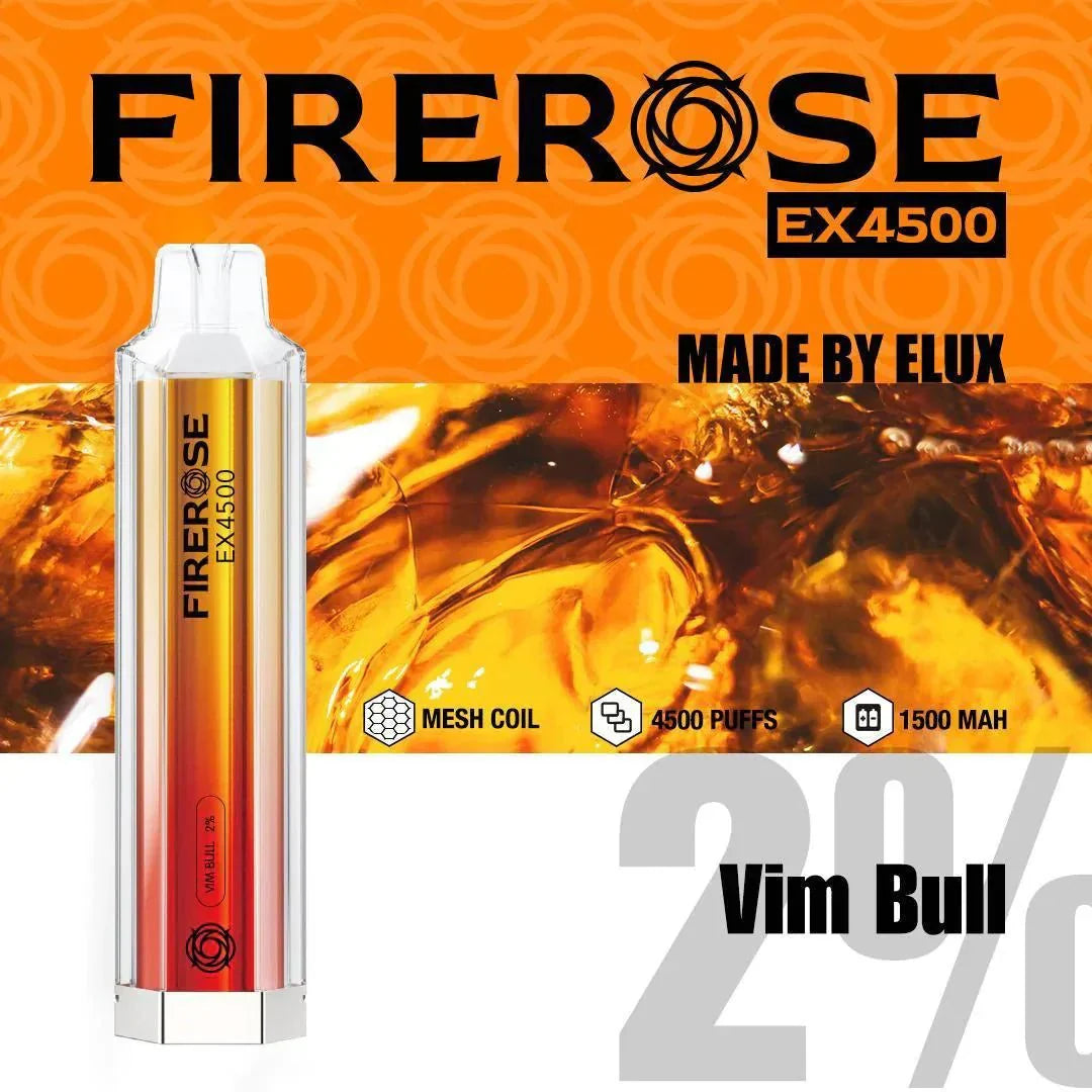 Elux FireRose Ex4500 Disposable Vape - 20mg