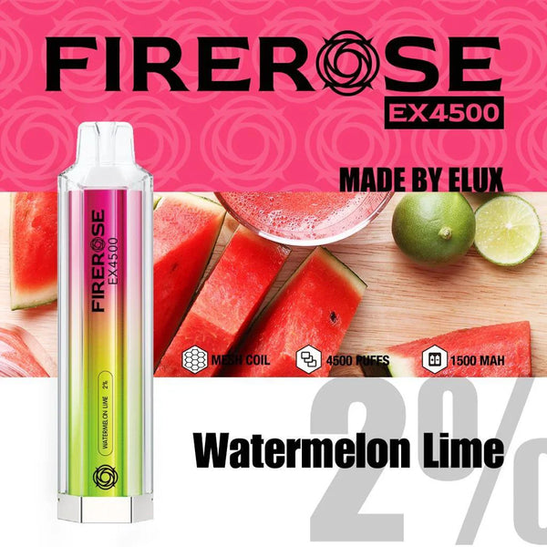 Elux FireRose Ex4500 Disposable Vape - 20mg